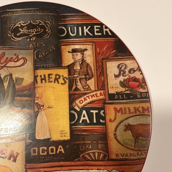 SAKURA HOMESTEAD PANTRY David Carter Brown 9 1/2" Cheese & Cracker Board Trivet - Picture 7 of 9